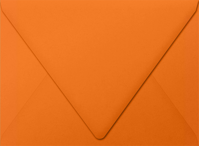 Mandarin Orange 32lb A7 Contour Flap Envelopes (5 1/4 x 7 1/4)