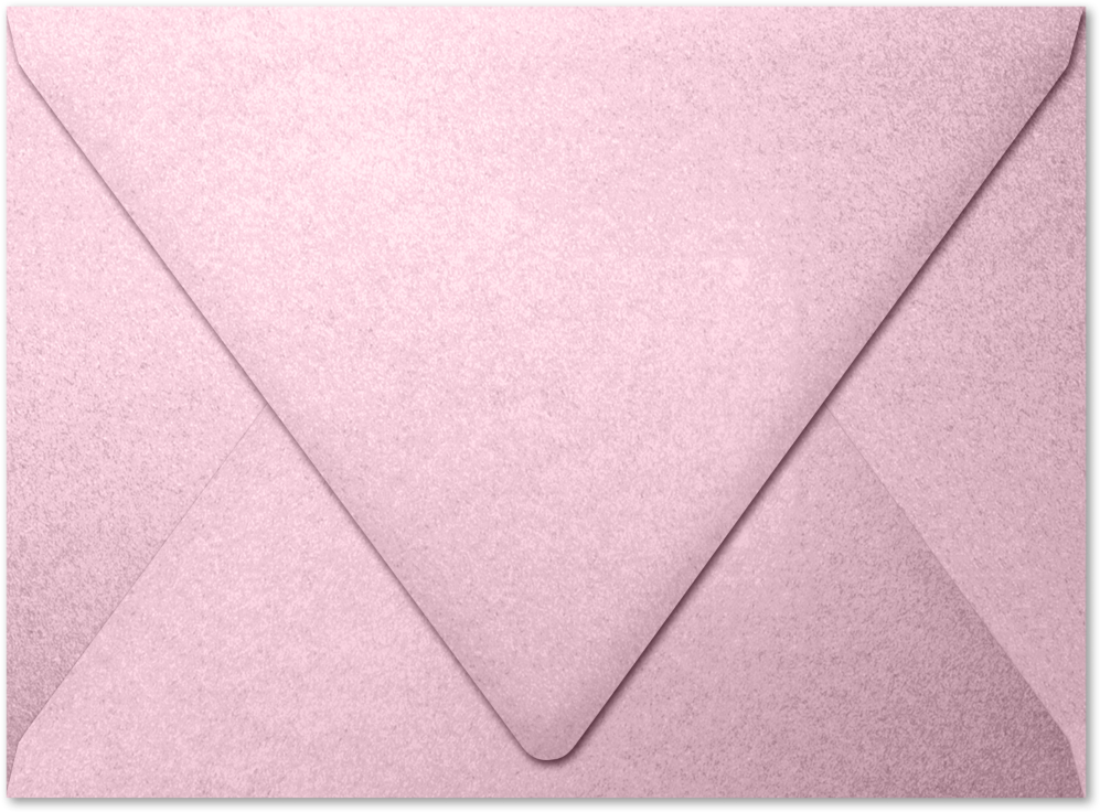 Pink Rose Metallic 32lb A7 Contour Flap Envelopes (5 1/4 x 7 1/4)