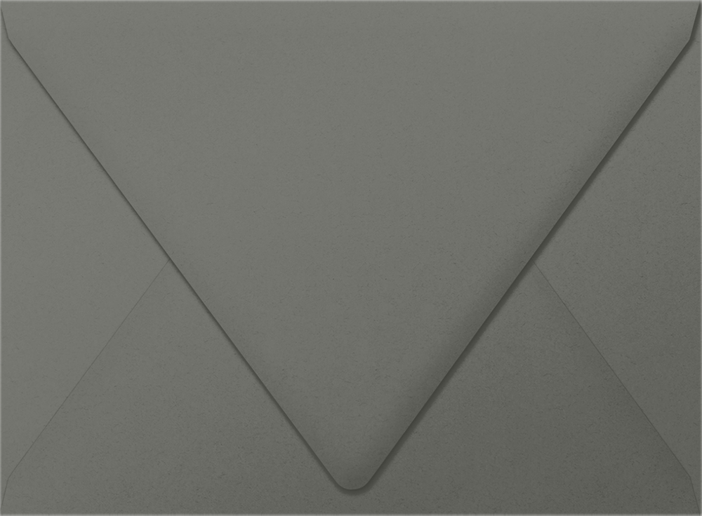 Dark Smoke Gray 32lb A7 Contour Flap Envelopes (5 1/4 x 7 1/4)