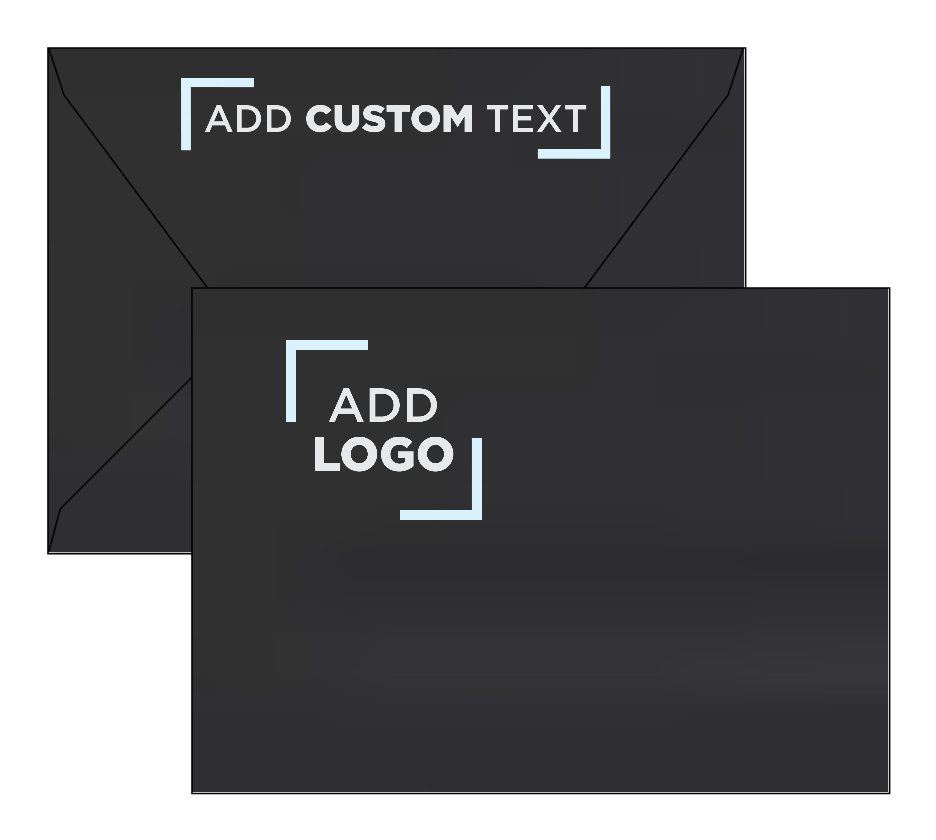 Black Linen 32lb A7 Contour Flap Envelopes (5 1/4 x 7 1/4)
