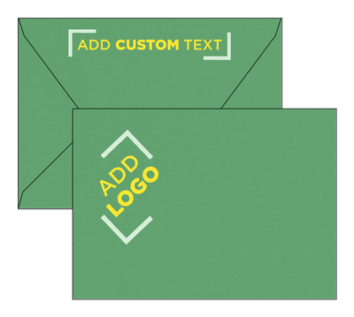 Holiday Green 32lb A7 Contour Flap Envelopes (5 1/4 x 7 1/4)