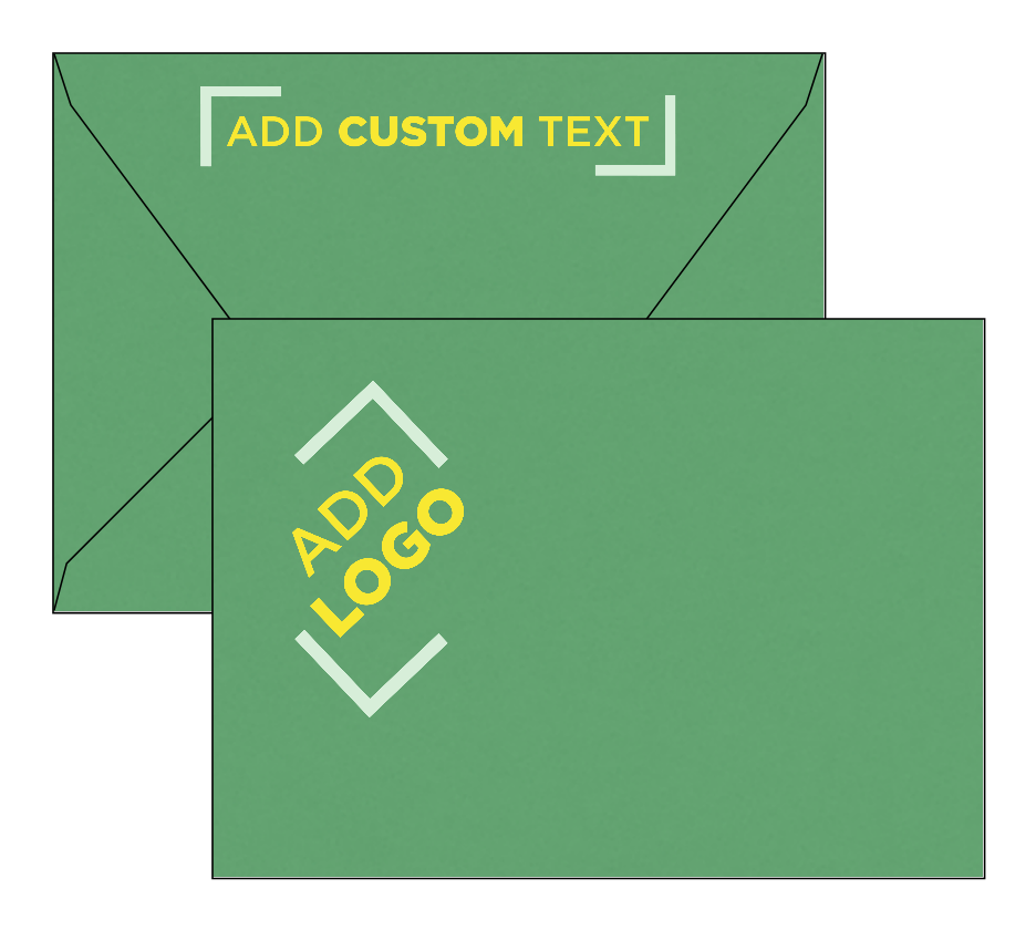 Holiday Green 32lb A7 Contour Flap Envelopes (5 1/4 x 7 1/4)