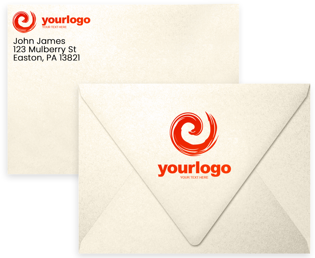 Champagne Ivory Metallic 32lb A7 Contour Flap Envelopes (5 1/4 x 7 1/4)