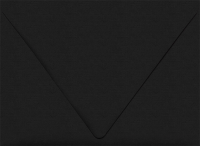 Black Linen 32lb A7 Contour Flap Envelopes (5 1/4 x 7 1/4)