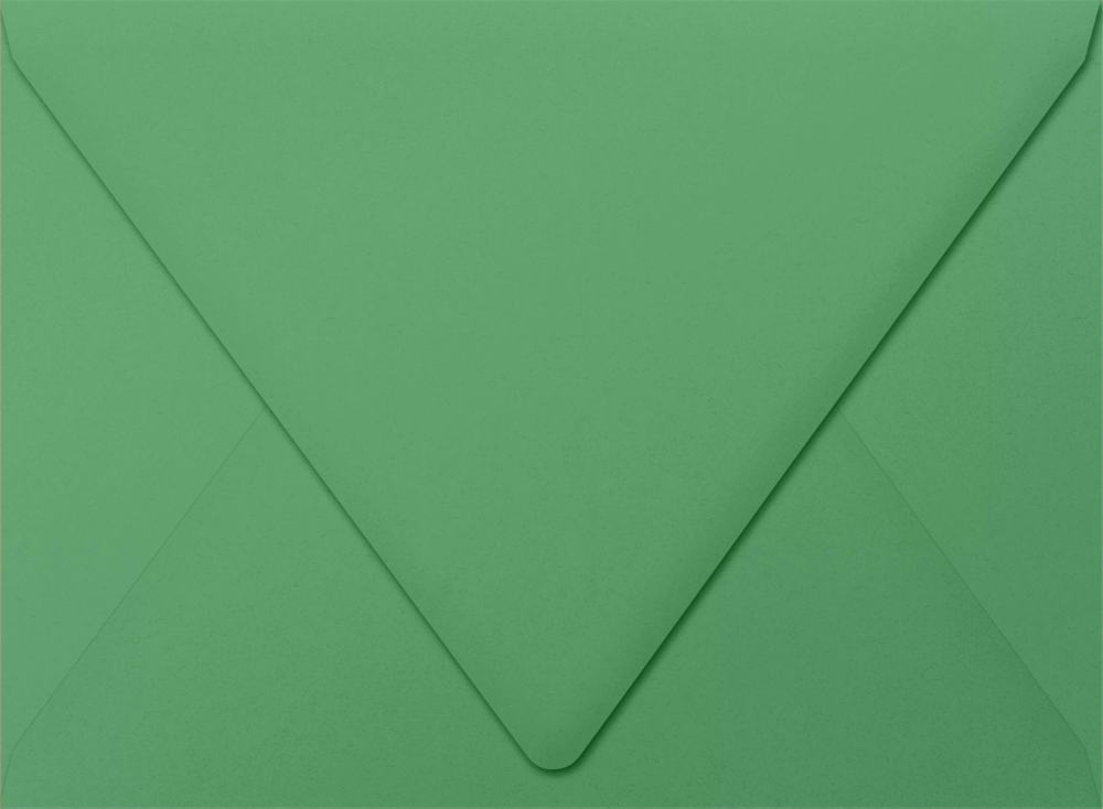Holiday Green 32lb A7 Contour Flap Envelopes (5 1/4 x 7 1/4)