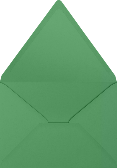 Holiday Green 32lb A7 Contour Flap Envelopes (5 1/4 x 7 1/4)