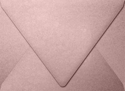 Misty Rose Pink Metallic 84lb A7 Contour Flap Envelopes (5 1/4 x 7 1/4)