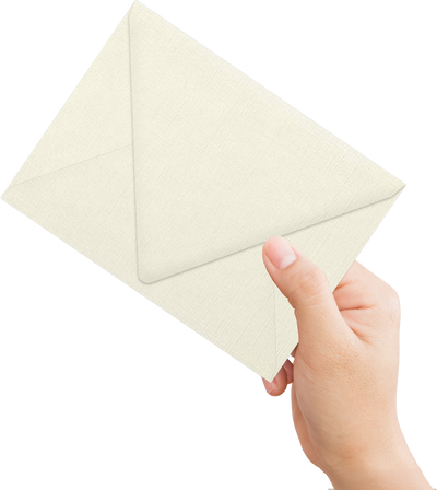 Natural Linen 32lb A7 Contour Flap Envelopes (5 1/4 x 7 1/4)