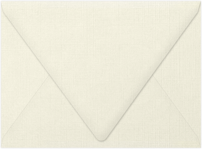 Natural Linen 32lb A7 Contour Flap Envelopes (5 1/4 x 7 1/4)