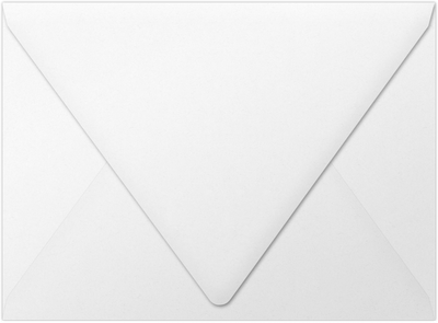 White Recycled 32lb A7 Contour Flap Envelopes (5 1/4 x 7 1/4)