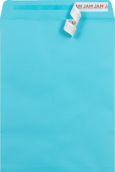 Pool Blue 32lb 9 x 12 Open End Envelopes with Peel & Seal