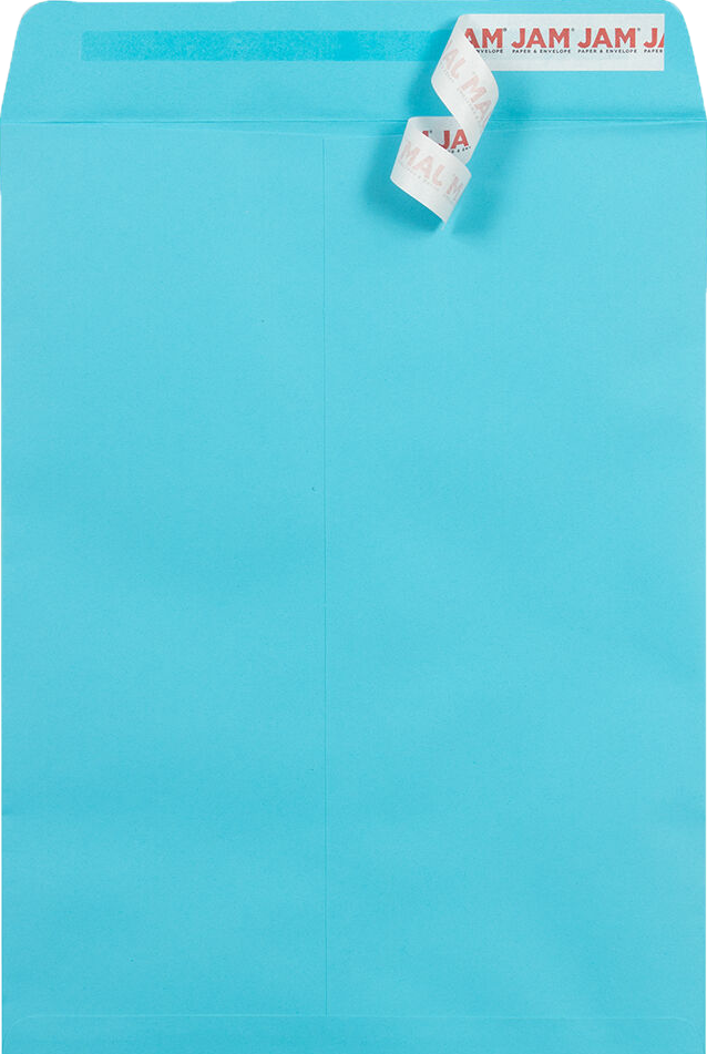 Pool Blue 32lb 9 x 12 Open End Envelopes with Peel & Seal