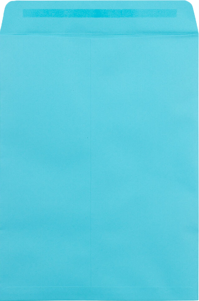 Pool Blue 32lb 9 x 12 Open End Envelopes with Peel & Seal