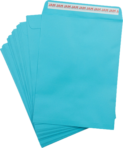 Pool Blue 32lb 9 x 12 Open End Envelopes with Peel & Seal