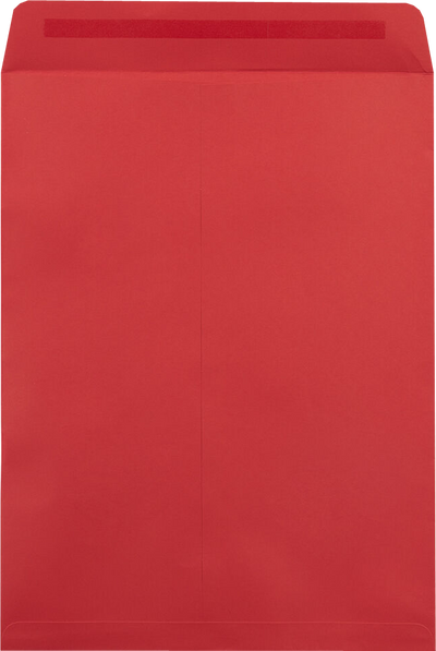 Red 32lb 9 x 12 Open End Envelopes with Peel & Seal