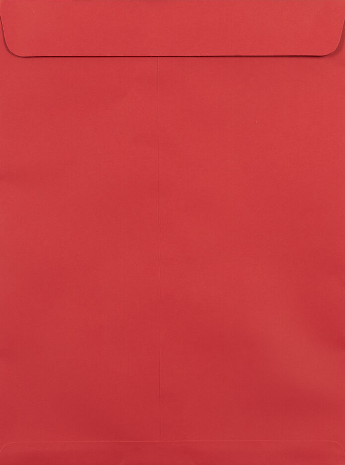 Red 32lb 9 x 12 Open End Envelopes with Peel & Seal