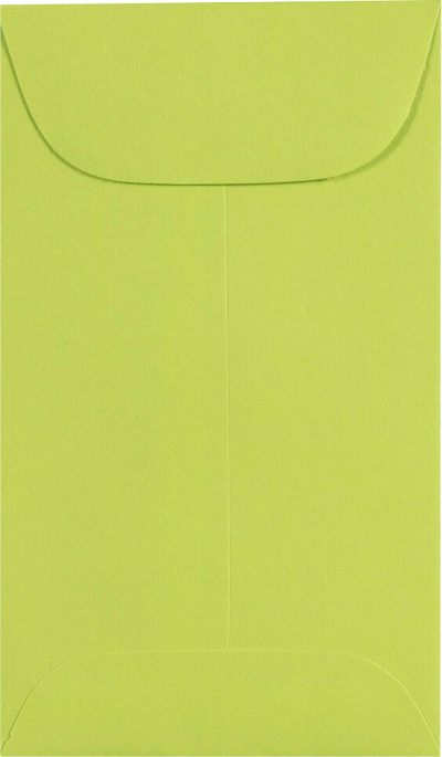 Wasabi Lime Green 32lb #3 Coin Envelopes (2 1/2 x 4 1/4)