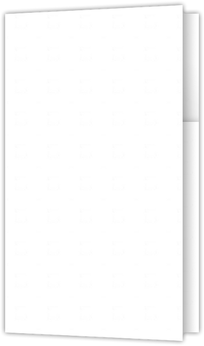 White Smooth 150lb 2 3/4 x 4 1/2 One Curved Pocket Key Card Holders with 3 Inch Pocket
