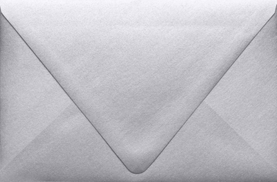 Silver Metallic 32lb A9 Contour Flap Envelopes (5 3/4 x 8 3/4)
