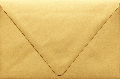 Gold Metallic 32lb A9 Contour Flap Envelopes (5 3/4 x 8 3/4)