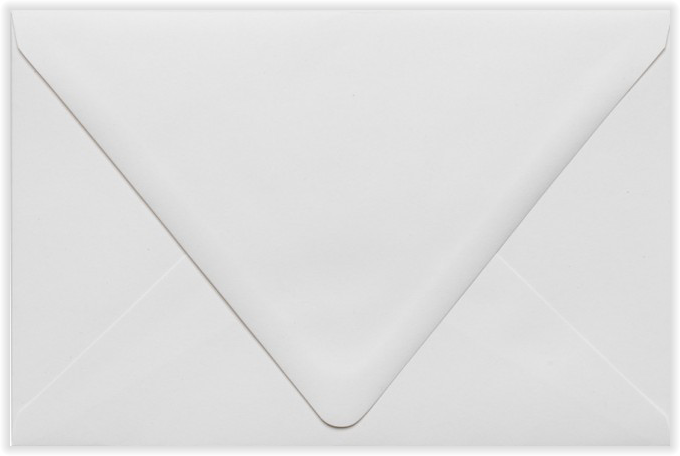 White Recycled 32lb A9 Contour Flap Envelopes (5 3/4 x 8 3/4)
