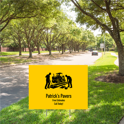 Weather Resistant Yard Sign with Stake - 18 x 24 Inch
