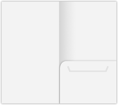 White Semi-Gloss 16pt C2S 3 3/8 x 6 One Pocket Key Card Holders with 2 1/2 Inch Pocket