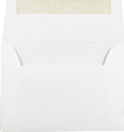 White 28lb Strathmore A2 Invitation Premium Envelopes (4 3/8 x 5 3/4)