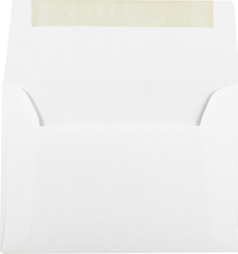 White 28lb Strathmore A2 Invitation Premium Envelopes (4 3/8 x 5 3/4)