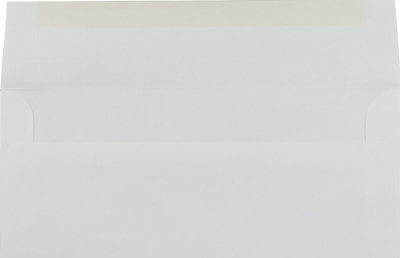 White Laid 24lb Strathmore #10 Square Flap Premium Envelopes (4 1/8 x 9 1/2)