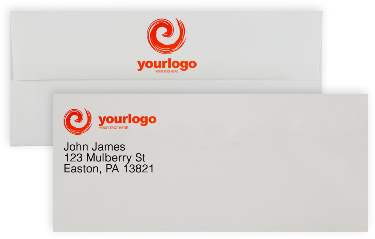 White Laid 24lb Strathmore #10 Square Flap Premium Envelopes (4 1/8 x 9 1/2)