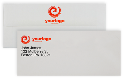 White Laid 24lb Strathmore #10 Square Flap Premium Envelopes (4 1/8 x 9 1/2)