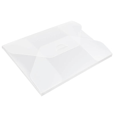 Clear Frost Small 4 1/4 x 6 1/4 x 1/4 Plastic Portfolios