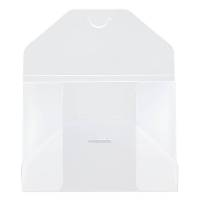 Clear Frost 5 1/2 x 7 1/2 x 1/4 Plastic Portfolios with Tuck Flap