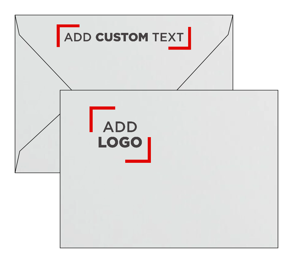White Laid 80lb A7 V Flap Envelopes (5 1/4 x 7 1/4)