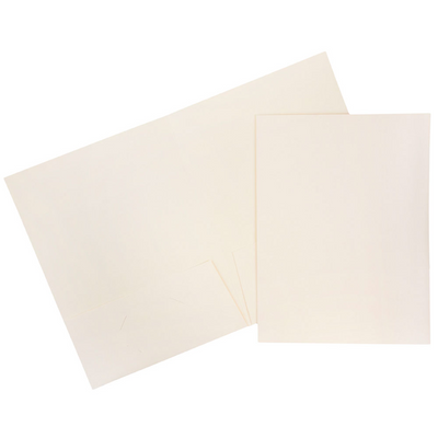 Ivory Linen 9 x 12 Folders