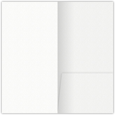 White Felt 80lb 3 1/2 x 7 One Pocket Key Card Holders with 2 1/2 Inch Pocket