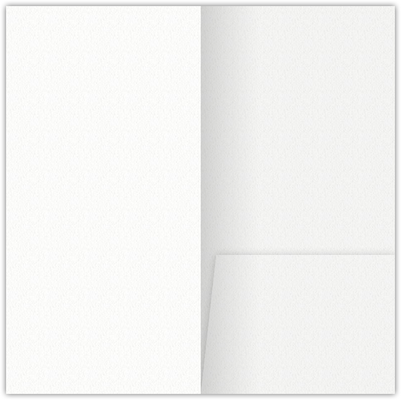 White Felt 80lb 3 1/2 x 7 One Pocket Key Card Holders with 2 1/2 Inch Pocket