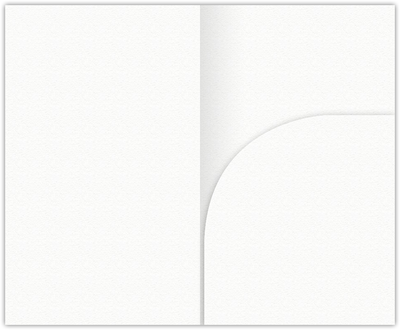 White Felt 80lb 2 3/4 x 4 1/2 One Curved Pocket Key Card Holders with 3 Inch Pocket