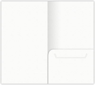 White Felt 80lb 3 3/8 x 6 One Pocket Key Card Holders with 2 1/2 Inch Pocket