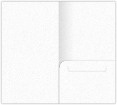 White Fiber 80lb 3 3/8 x 6 One Pocket Key Card Holders with 2 1/2 Inch Pocket