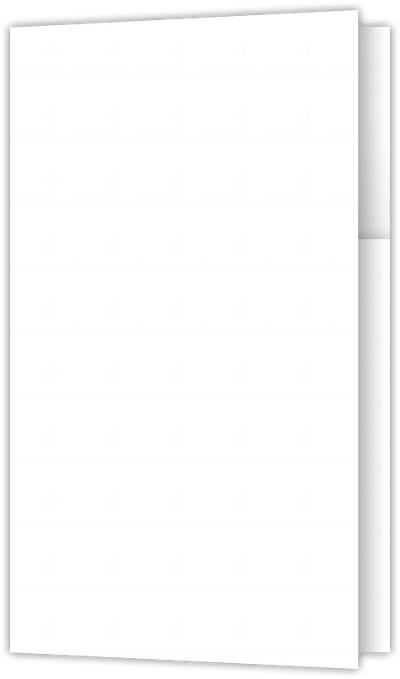 White Smooth 80lb 2 3/4 x 4 1/2 One Curved Pocket Key Card Holders with 3 Inch Pocket