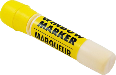 Yellow Washable Window Paint Marker