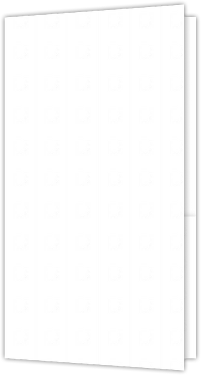 White Recycled Smooth 80lb 3 3/8 x 6 One Pocket Key Card Holders with 2 1/2 Inch Pocket