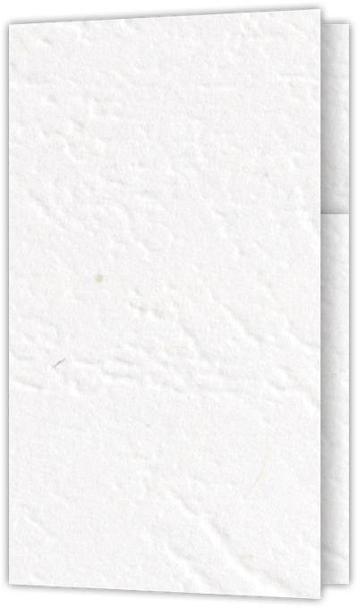White Cordwain 90lb 2 3/4 x 4 1/2 One Curved Pocket Key Card Holders with 3 Inch Pocket