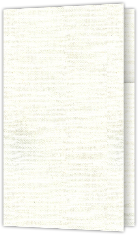 White Hopsack 90lb 2 3/4 x 4 1/2 One Curved Pocket Key Card Holders with 3 Inch Pocket