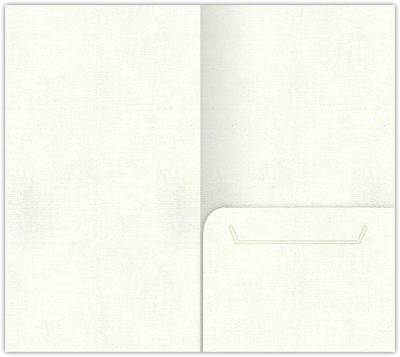 White Hopsack 90lb 3 3/8 x 6 One Pocket Key Card Holders with 2 1/2 Inch Pocket