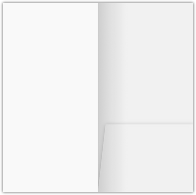 White Silk Smooth 100lb 3 1/2 x 7 One Pocket Key Card Holders with 2 1/2 Inch Pocket
