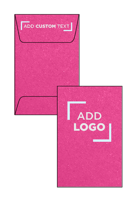 Azalea Fuchsia Pink Metallic 32lb #1 Coin Envelopes (2 1/4 x 3 1/2)