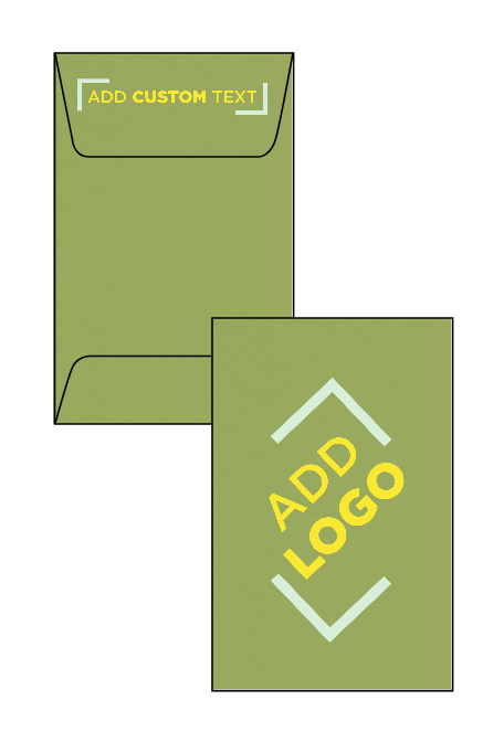 Dark Green Olive 28lb #1 Coin Envelopes (2 1/4 x 3 1/2)
